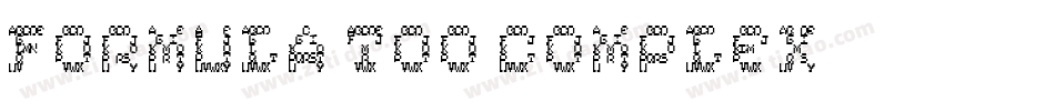 Formula too complex字体转换